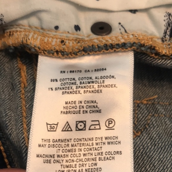 PILCRO by Anthropologie Mid-Rise Slim Denim Shorts Bermuda Size 25 - Picture 5 of 13